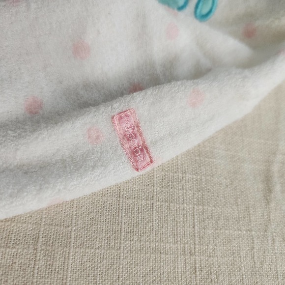 Vintage Absorba Bunny Polka Dot Pajamas 0-3 months - Picture 5 of 9